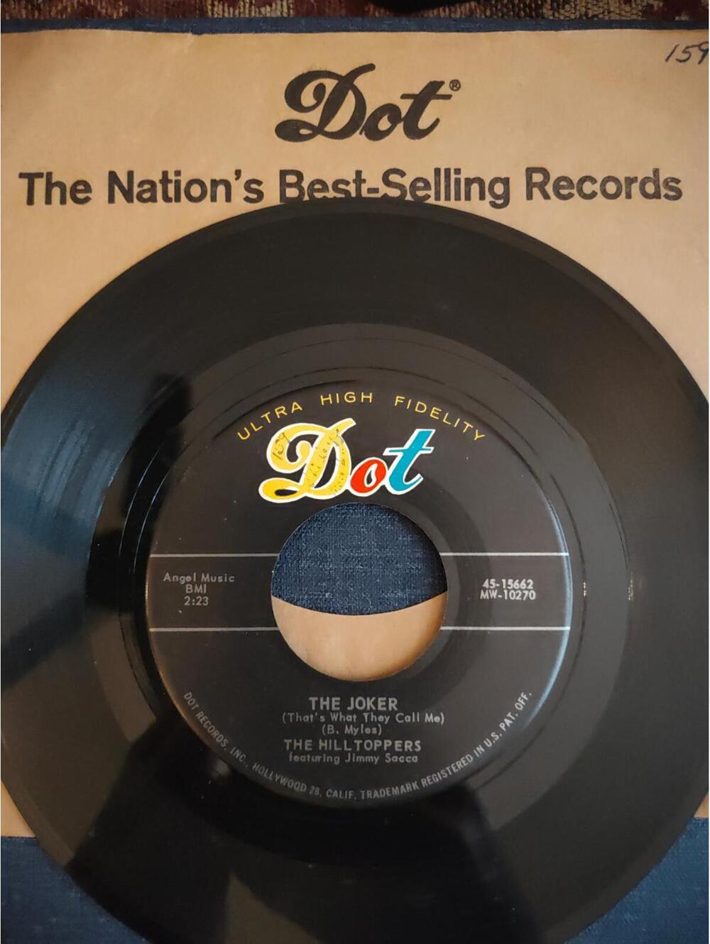 The Hilltoppers - The joker - 45 Vinyl 1957 M dot sleeve